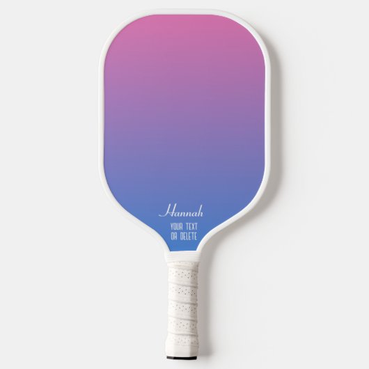 Schattige Roze Blauw en Sinaasappel Polka Dot Gepe Pickleball Paddle (Achterkant)