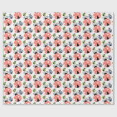 Schattige Roze, Blauw & Groen Ladybugs Patroon Cadeaupapier (Vlak)