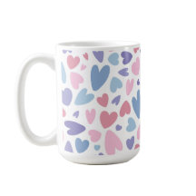 SCHATTIGE ROZE BLAUW PAARSE VALENTIJNSDAG HARTEN