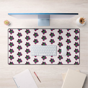 Schattige Roze Bloem Bureaumat