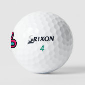 Schattige Roze Bloem Golfballen (Logo)