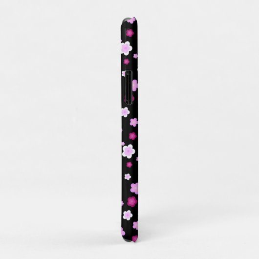 Schattige roze bloembloemengradiënt Patroon Case-Mate iPhone Case (Achterkant/rechts)