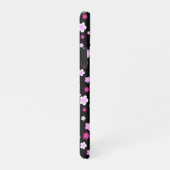 Schattige roze bloembloemengradiënt Patroon iPhone Hoesje (Rechterkant)