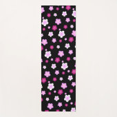 Schattige roze bloembloemengradiënt Patroon Yogamat (Voorkant)