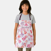 Schattige roze bloemen all-over print Schort (Insitu)