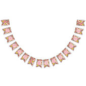 Schattige Roze Bloemen verjaardagsfeestpatroon Vlaggetjes (Alle)