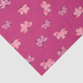 Schattige roze bloemenweefselpapier tissuepapier (Detail)