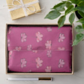 Schattige roze bloemenweefselpapier tissuepapier (Geschenk)