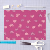 Schattige roze bloemenweefselpapier tissuepapier (Craft)