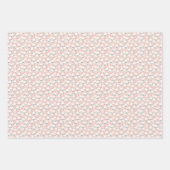 Schattige Roze Bloemige Moederdag Inpakpapier Vel (Voorkant 3)