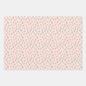 Schattige Roze Bloemige Moederdag Inpakpapier Vel (Voorkant 2)