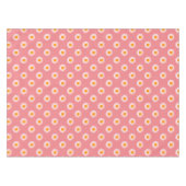 Schattige Roze Boho Madelief Tafelkleed (Voorkant (Horizontaal))