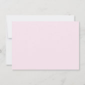 Schattige roze boog Baby shower Bedankkaart (Achterkant)