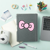 Schattige roze boog grillig verjaardagsfeestje sticker (iPad Cover)