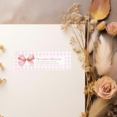 Schattige roze boog Vrijgezellenfeest Etiket