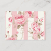 Schattige roze boog Vrijgezellenfeest Informatiekaartje (Achterkant)