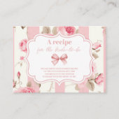 Schattige roze boog Vrijgezellenfeest Informatiekaartje (Voorkant)