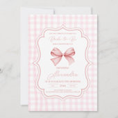 Schattige roze boog Vrijgezellenfeest Kaart (Voorkant)