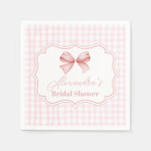 Schattige roze boog Vrijgezellenfeest Servet (Voorkant)