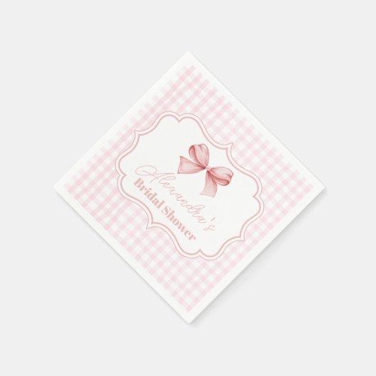 Schattige roze boog Vrijgezellenfeest Servet (Hoek)