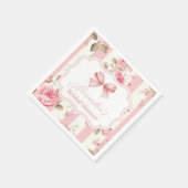 Schattige roze boog Vrijgezellenfeest Servet (Hoek)