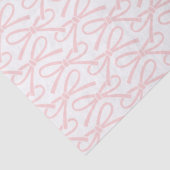 Schattige roze boogpatroon witte cadeauverpakking tissuepapier (Detail)