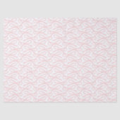 Schattige roze boogpatroon witte cadeauverpakking tissuepapier (Voorkant)