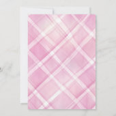 Schattige Roze Bow Vrijgezellenfeest Kaart (Achterkant)