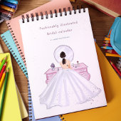 schattige roze bruid kalender