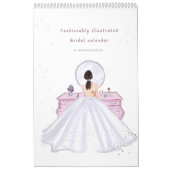 schattige roze bruid kalender (Hoes)