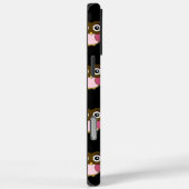 Schattige Roze & Bruin Uilenpatroon Kies Kleur Case-Mate iPhone Case (Achterkant / Rechts)