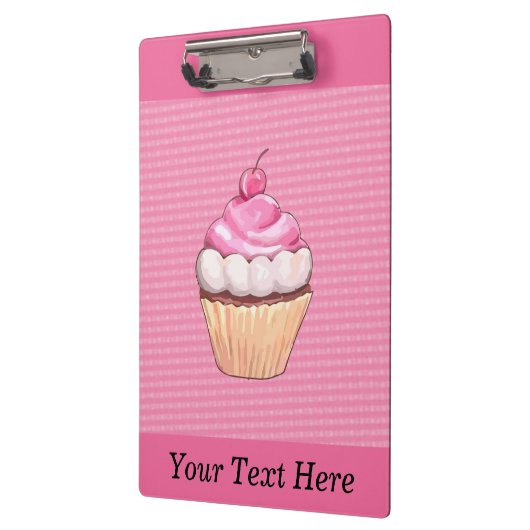 Schattige roze cake met Cherry Cliboard Klembord (Links)