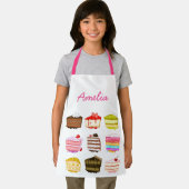 Schattige roze cakepatroon kinder schort (Insitu)