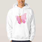 Schattige Roze Cartoon Vlinder Hoodie (Voorkant)