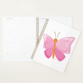 Schattige Roze Cartoon Vlinder Planner (Display)