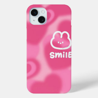 Schattige roze iPhone 15 mini hoesje