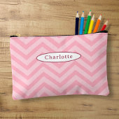 Schattige Roze Chevron Patroon Pencil Hoesje Etui