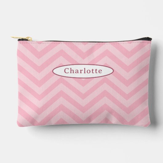 Schattige Roze Chevron Patroon Pencil Hoesje Etui (Voorkant)
