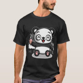 Schattige roze Concha Panda Beer T-shirt (Voorkant)