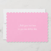 Schattige Roze Cool Script Typografie Bruidsmeisje Kaart (Achterkant)