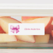 Schattige Roze Coquette Bows Esthetische Waterdich Labels (Aangebracht)