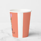 Schattige Roze Corgi Verjaardag Cup  Papieren Bekers (Links)