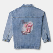 Schattige Roze Cowgirl Western Denim Jacket (Achterkant)