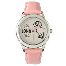 Schattige Roze Dachshund Liefhebber Grappige Hond