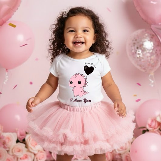 Schattige Roze Dinosaurus Romper