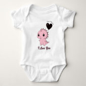 Schattige Roze Dinosaurus Romper (Voorkant)