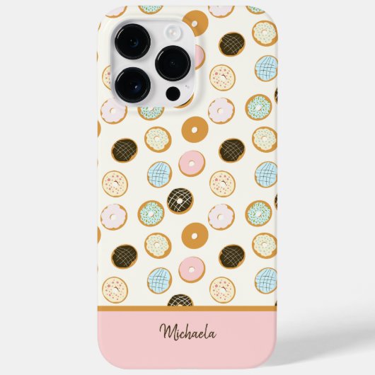 Schattige roze donutpatroon Case-Mate iPhone case (Achterkant)