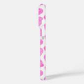 Schattige Roze Doodled Heart Valentijnsdag Monogra Case-Mate iPhone Case (Achterkant / Links)