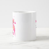 Schattige roze draken grote koffiekop (Voorkant)