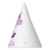 Schattige Roze Eenhoorn Pattern Kids Verjaardagsfe Feesthoedjes (Rechts)